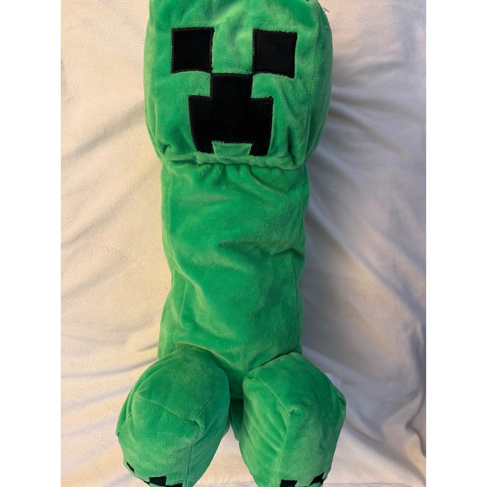 Minecraft Creeper Plush Pillow Buddy Green 20 Inch Jay Franco 2022 Mojang